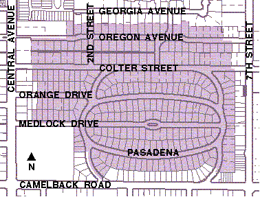 Margarita Place Historic District Map. Laura B. Historic Phoenix Homes Specialist. EEOC. Member NAR, PAR, AAR Phoenix, AZ.
