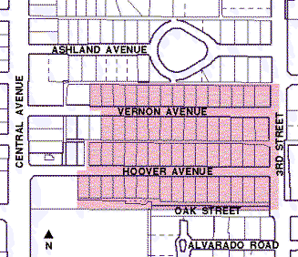 Ashland Place Historic District Phoenix, AZ Map